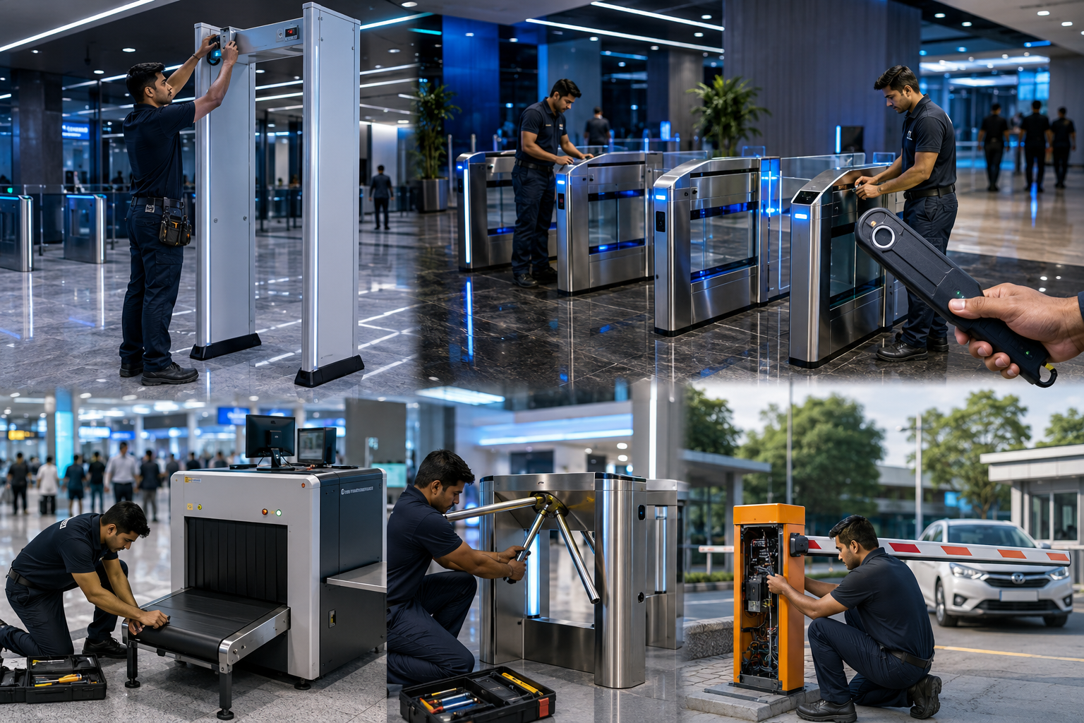 Metal detector installation services for offices and commercial buildings Rawalpindi Islamabad